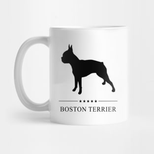 Boston Terrier Black Silhouette Mug